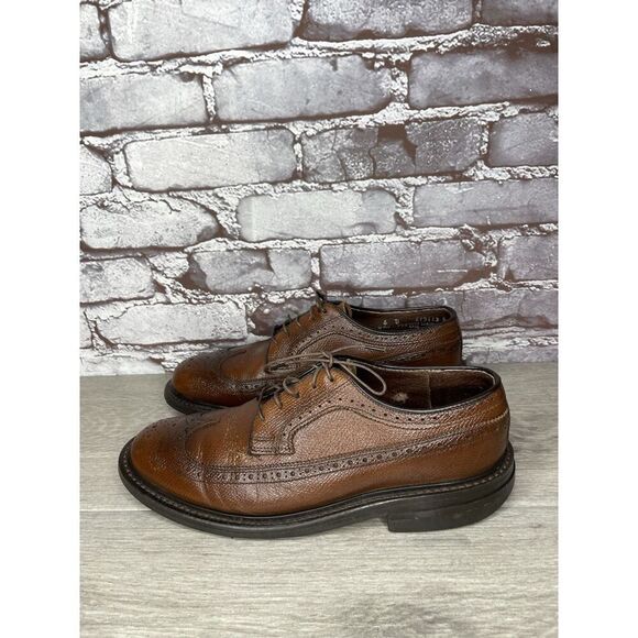 O\'Sullivan Wingtip Brogue Brown Leather Oxfords Dress Shoes Men’s Sz 6D US/39EU main image 4